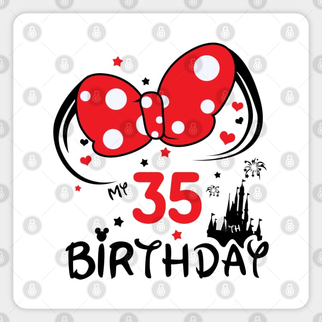 35th birthday Magnet by Circle Project